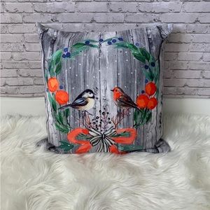 Christmas decorative pillow. 18”x18” only 3 created by designer